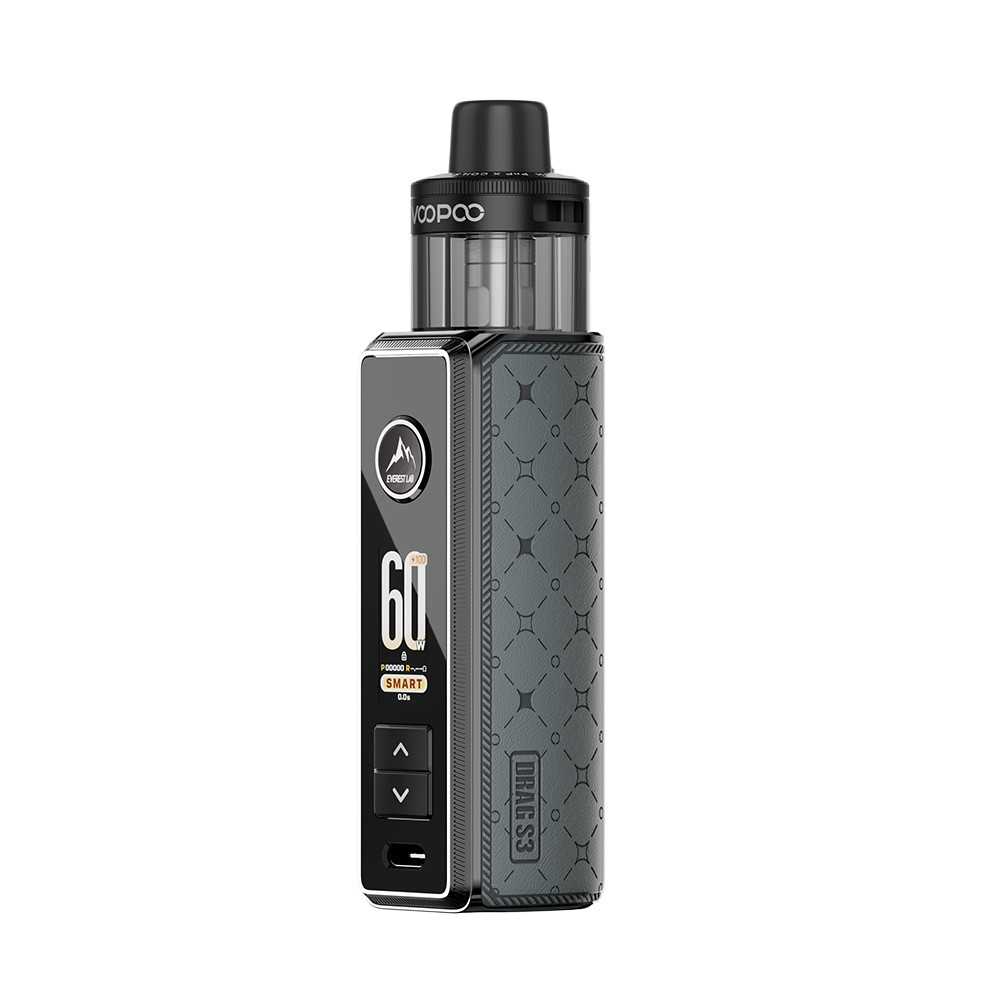 VooPoo Drag S3 3000mAh Pod System Starter Kit With 5ML Refillable PnP X Cartridge Pod (MSRP $46.99)