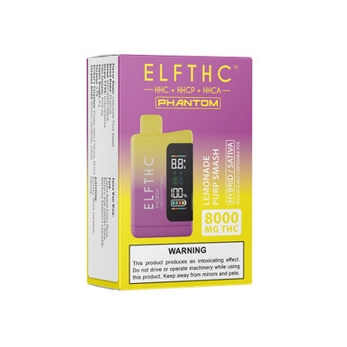 ELFTHC PHANTOM HHC + HHCP + HHCA Rechargeable Disposable With Digital Screen 8G - Display of 5