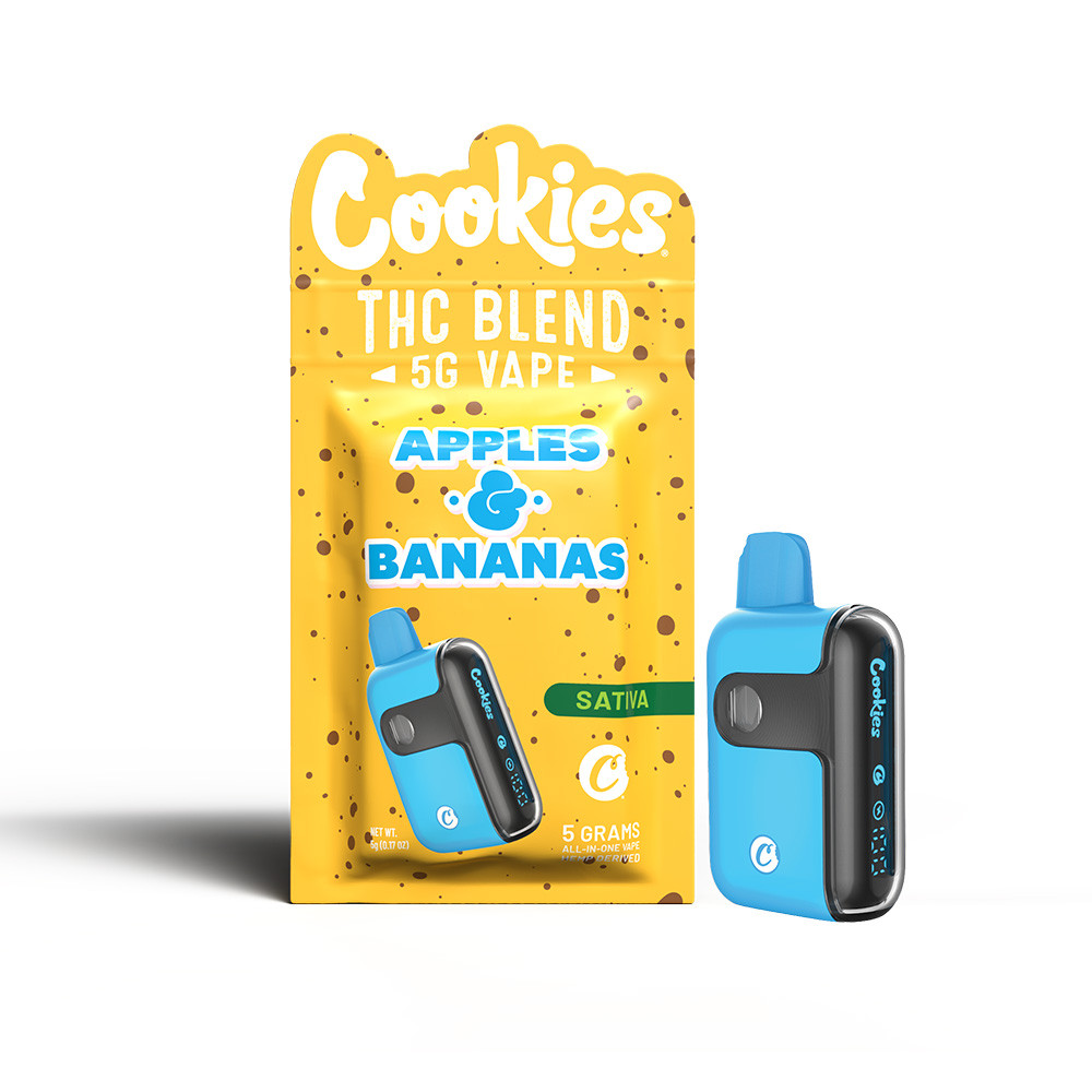 Cookies All-In-One Blend D8 + THC-P + THC-A Disposable Vape 5G - Display of 5 (MSRP $49.99 Each)
