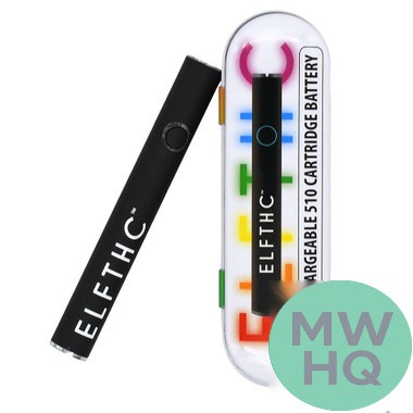 ELF Hardware 230mAh 510 VV Preheat Cartridge Device Battery - Display of 10