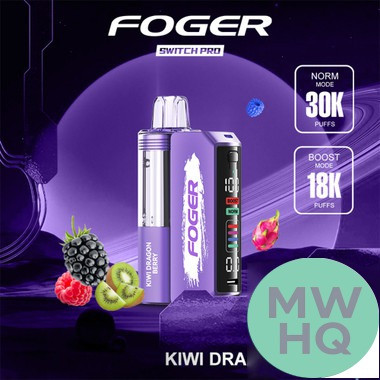Foger Switch Pro Kit 30K Puffs 19ML Disposable Device & Power Bank - Display of 5