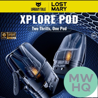 URBAN TALE x LOST MARY Xplore Top Fill 2ML Refillable Replacement Pod - Pack of 3