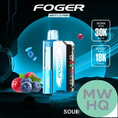 Foger Switch Pro Kit 30K Puffs 19ML Disposable Device & Power Bank - Display of 5