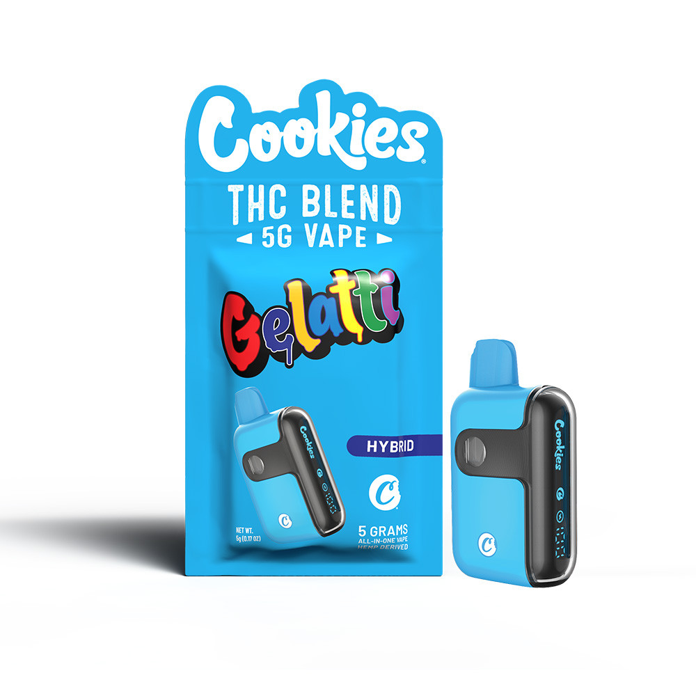 Cookies All-In-One Blend D8 + THC-P + THC-A Disposable Vape 5G - Display of 5 (MSRP $49.99 Each)