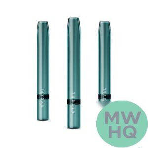 VESSEL Air Glass One Hitter Dry Herb Chillum Hand Pipe - Pack of 3