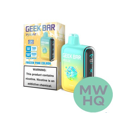 Geek Bar Pulse 16ML 15K Puffs Disposable Device With Battery & E-Liquid Full Screen - Display of 5