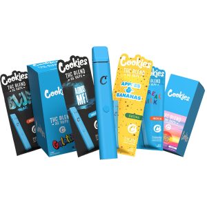 Cookies All-In-One Blend D8 + THC-P + THC-A Disposable Vape 3G - Display of 5 (MSRP $34.99 Each)