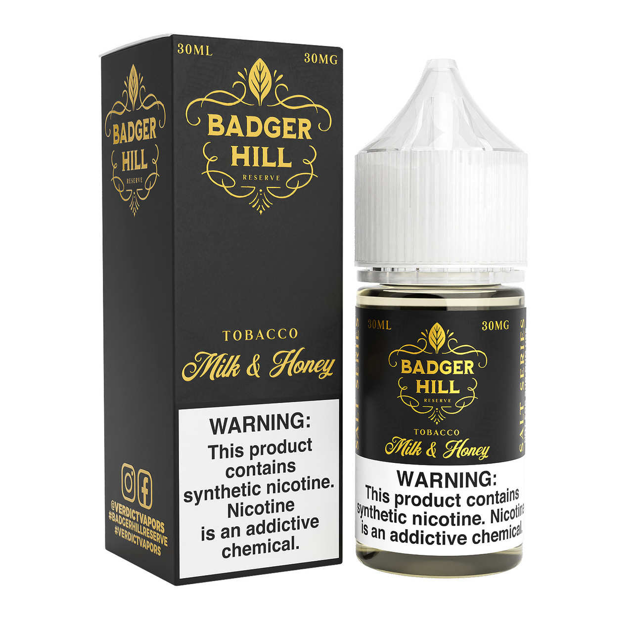 Badger Hill Reserve Synthetic Nicotine Salt E-Liquid 30ML