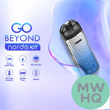 SMOK Nord 5 2000mAh Pod System Starter Kit With Refillable 5ML Pod