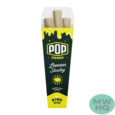 Pop Cones Unbleached King Size Cones - Pack of 3 - Display of 24 Packs