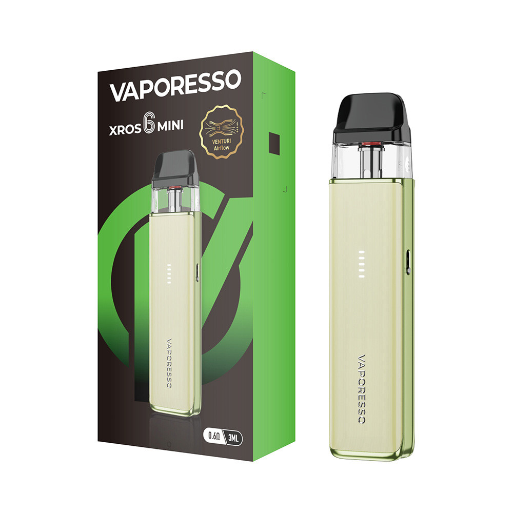 Vaporesso XROS 6 Mini 1600mAh Pod System Starter Kit With 3ML XROS Series Mesh Pod (MSRP $19.99)