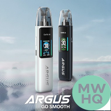 VooPoo Argus G2 1000mAh Pod System Starter Kit With 2 x 3ML Refillable Argus Top Fill Cartridge Pod