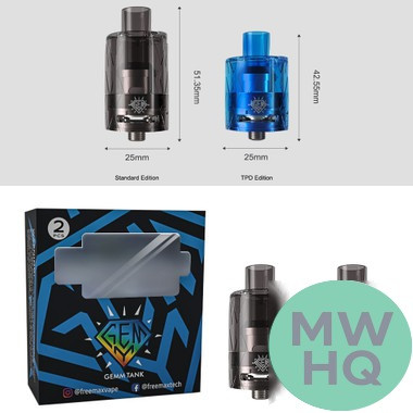 FreeMaxx GEMM 5ML Disposable Sub-Ohm Tank With G1 Coils - Pack of 2