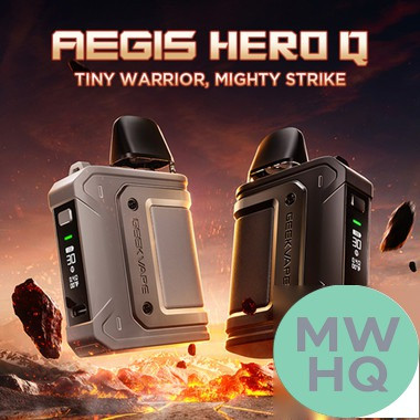 GeekVape Aegis Hero Q 1300mAh Pod System Starter Kit With 2 x Refillable 2ML GeekVape Q Cartridge Pod