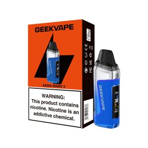GeekVape Aegis Nano 3 1600mAh Pod System Starter Kit With 2 x 2ML Refillable Cartridge (MSRP $37.99)