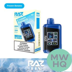 RAZ LTX 25K Puffs 16ML Disposable Device With Adjustable Airflow System & Mega HD Screen - Display of 5