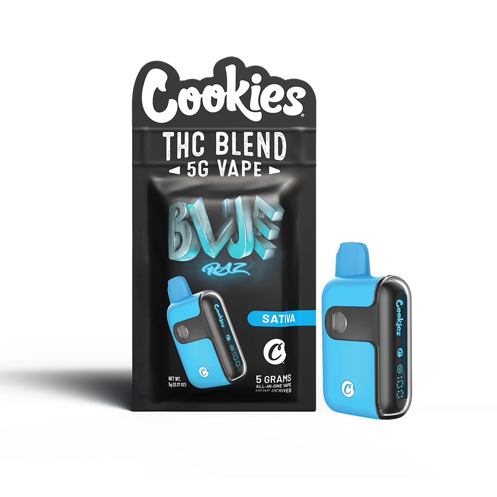 Cookies All-In-One Blend D8 + THC-P + THC-A Disposable Vape 5G - Display of 5 (MSRP $49.99 Each)