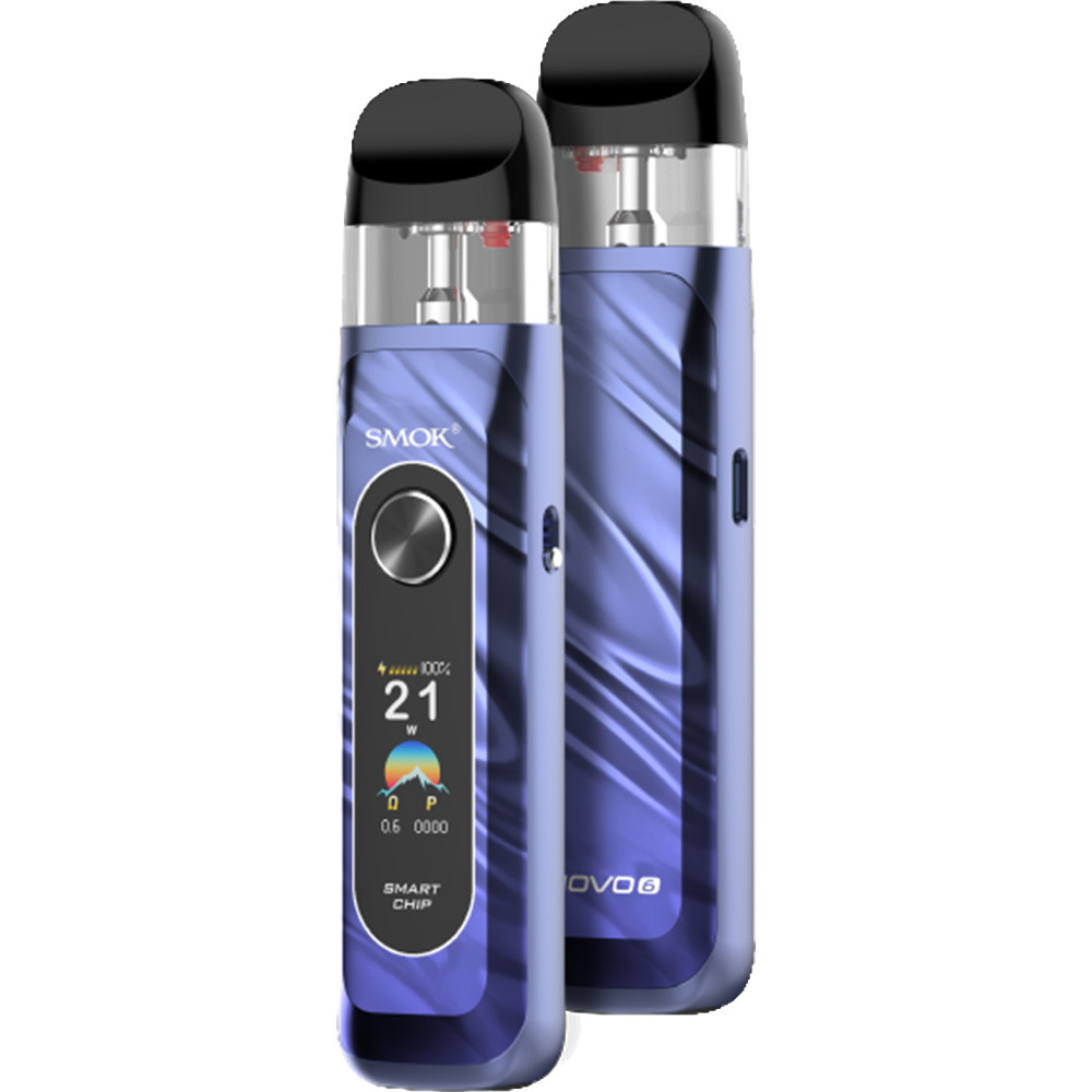SMOK Novo 6 1700mAh Pod System Starter Kit With 2 x 3ML Novo 5 Refillable Pod (MSRP $32.00)