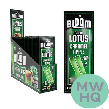 Bluum Stuff & Puff Wild Flower Rolls 1G - Pack of 2 - Display of 10 Packs