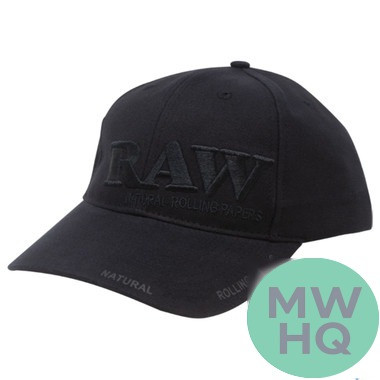RAW Classic Brim Black On Black Baseball Cap