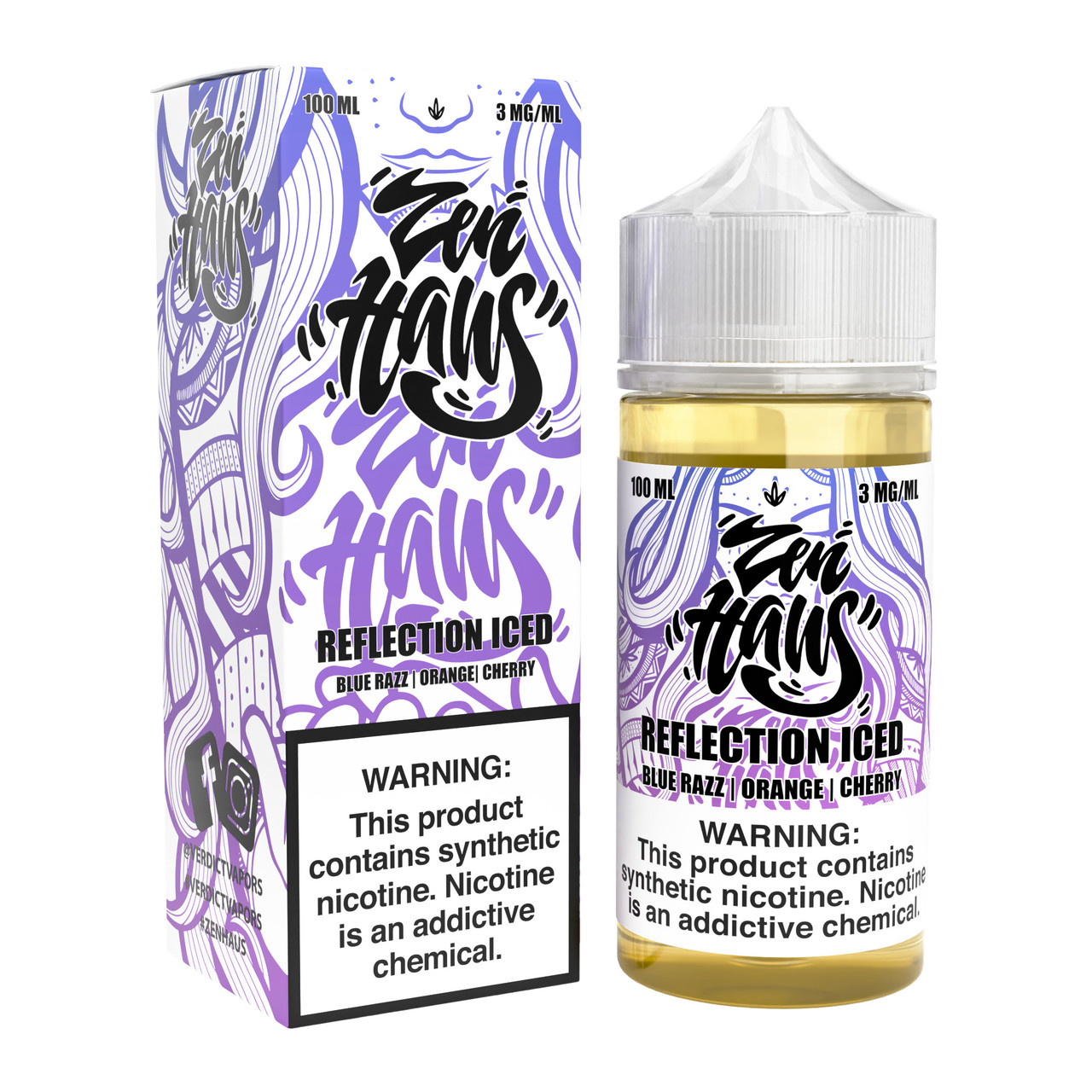 Zen Haus Synthetic Nicotine E-Liquid 100ML (MSRP $24.99)
