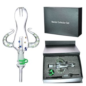 Dragon Glass Octopus Design Nectar Collector Set - Assorted Colors [NC-003] (MSRP $18.00)