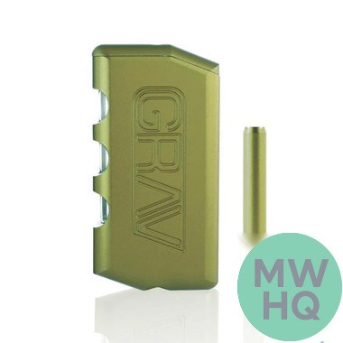 GRAV Dugout Set Storage + Chillum Pipe + Grinder With Travel Bag