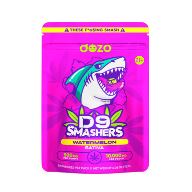 Dozo Delta D9 Smashers Gummies 10000MG - Pack of 20 - Display of 5 Packs