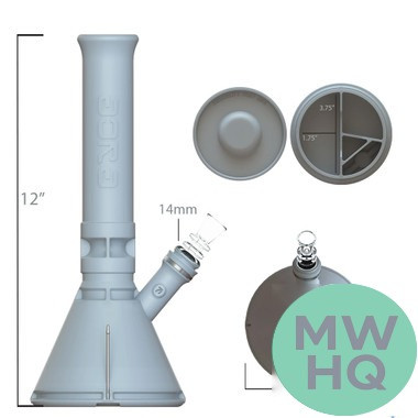 Eyce Platinum Cured Silicone Beaker Water Pipe - Assorted Colors (MSRP $69.99)