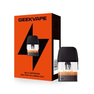 GeekVape Q 2ML Top Fill Replacement Cartridge Pod - Pack of 3 (MSRP $9.60)