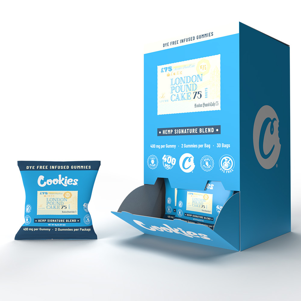 Cookies Hemp Signature Blend D8 + CBD + CBG + CBC + D9 + THC-P Gummies 800MG - 2ct Pack - Display of 30 Packs (MSRP $5.99 Each)