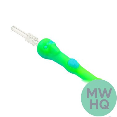 Stratus Silicone Skull Dipper Glow In The Dark With 14MM Quartz Tip