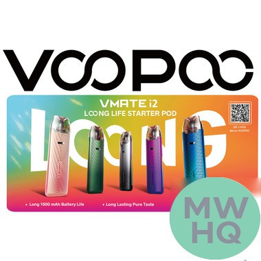 VooPoo Vmate i2 1500mAh Pod System Starter Kit With 3ML Refillable Vmate Top Fill Cartridge Pod