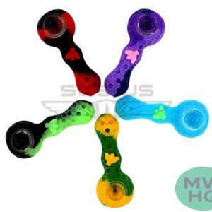 Stratus Silicone Bee Spoon Hand Pipe - 60 Grams - 4.25 Inches