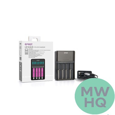 Efest LUC V4 Elite - Quad Slot HD LCD Battery Charger