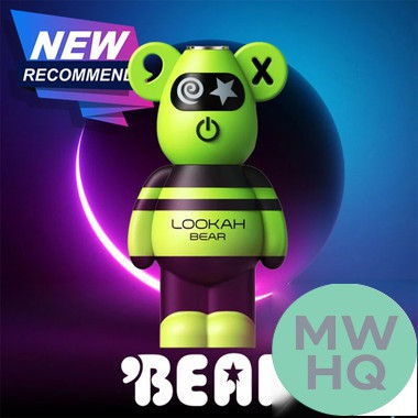 Lookah Bear 500mAh Variable Voltage 510 Thread Device Pen Battery - Display of 5