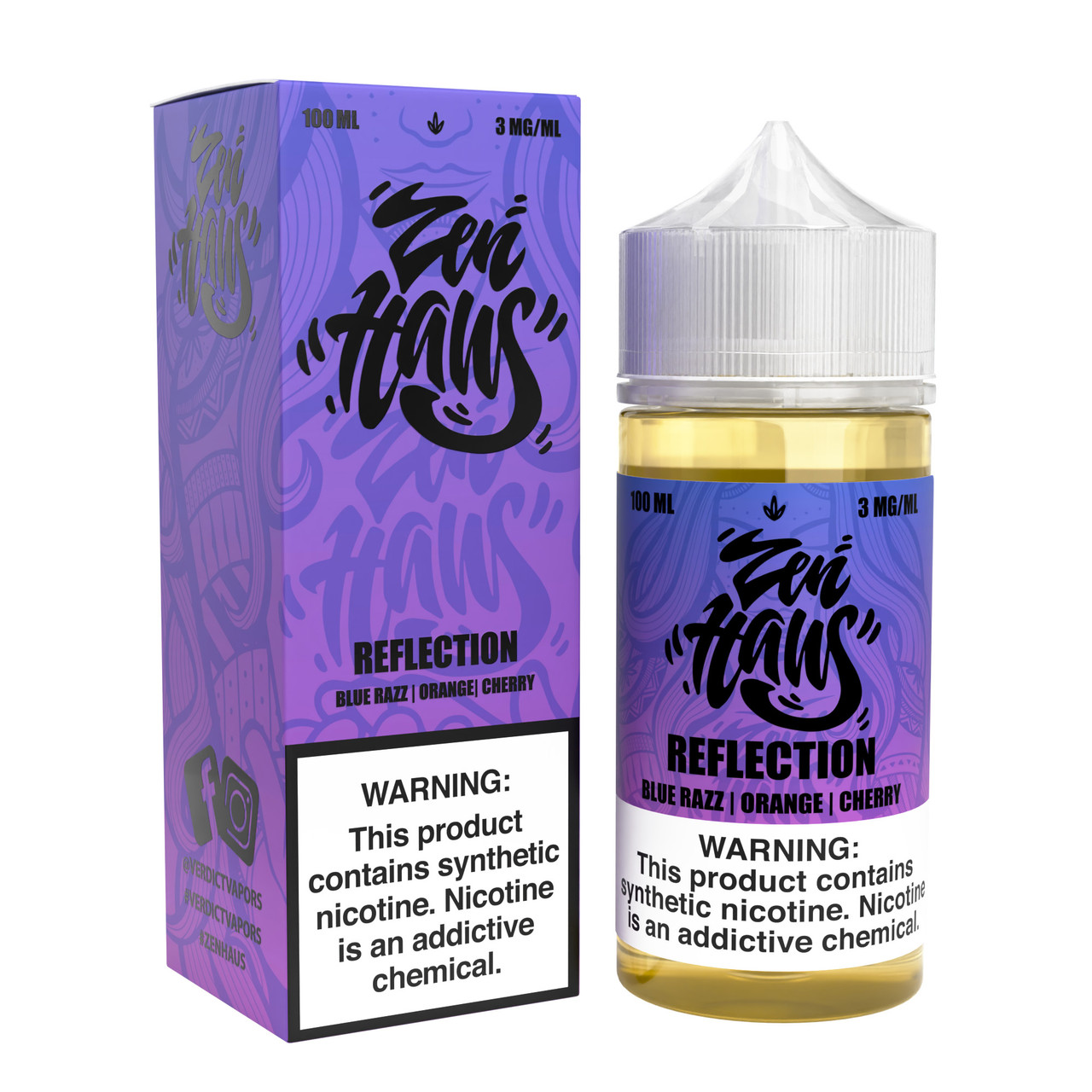 Zen Haus Synthetic Nicotine E-Liquid 100ML (MSRP $24.99)