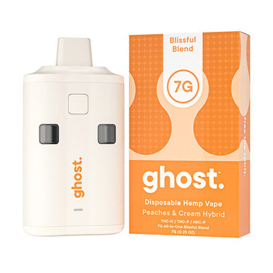 Ghost Hemp All-In-One Blissful Blend Delta THC-H + THC-P + HHC-P Disposable Hemp Vape Device 7G - Display of 5
