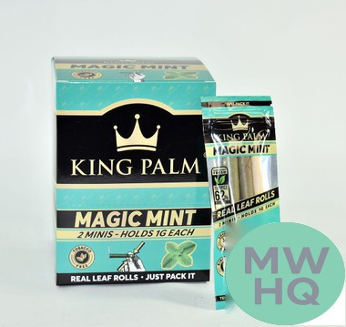 King Palm Flavors Mini Rolls - Display of 20 Pouches