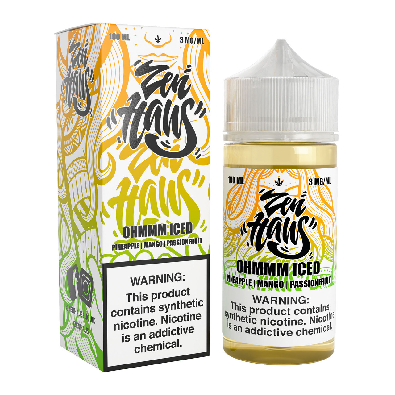 Zen Haus Synthetic Nicotine E-Liquid 100ML (MSRP $24.99)