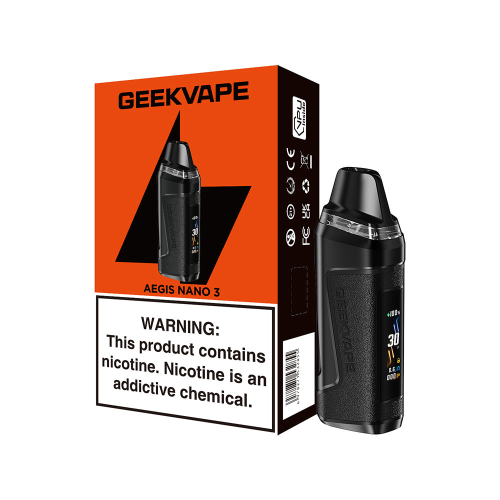 GeekVape Aegis Nano 3 1600mAh Pod System Starter Kit With 2 x 2ML Refillable Cartridge (MSRP $37.99)