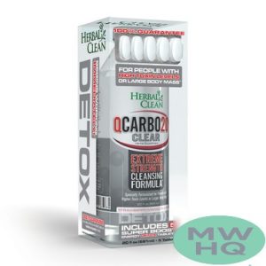 Herbal Clean QCarbo20 Clear Extreme Strength Cleansing Detox Formula 20oz