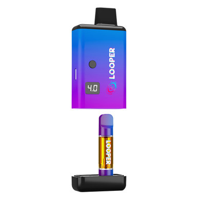 Looper Ghost Low Profile Cartridge 510 Thread Adjustable Power Battery - Display of 10