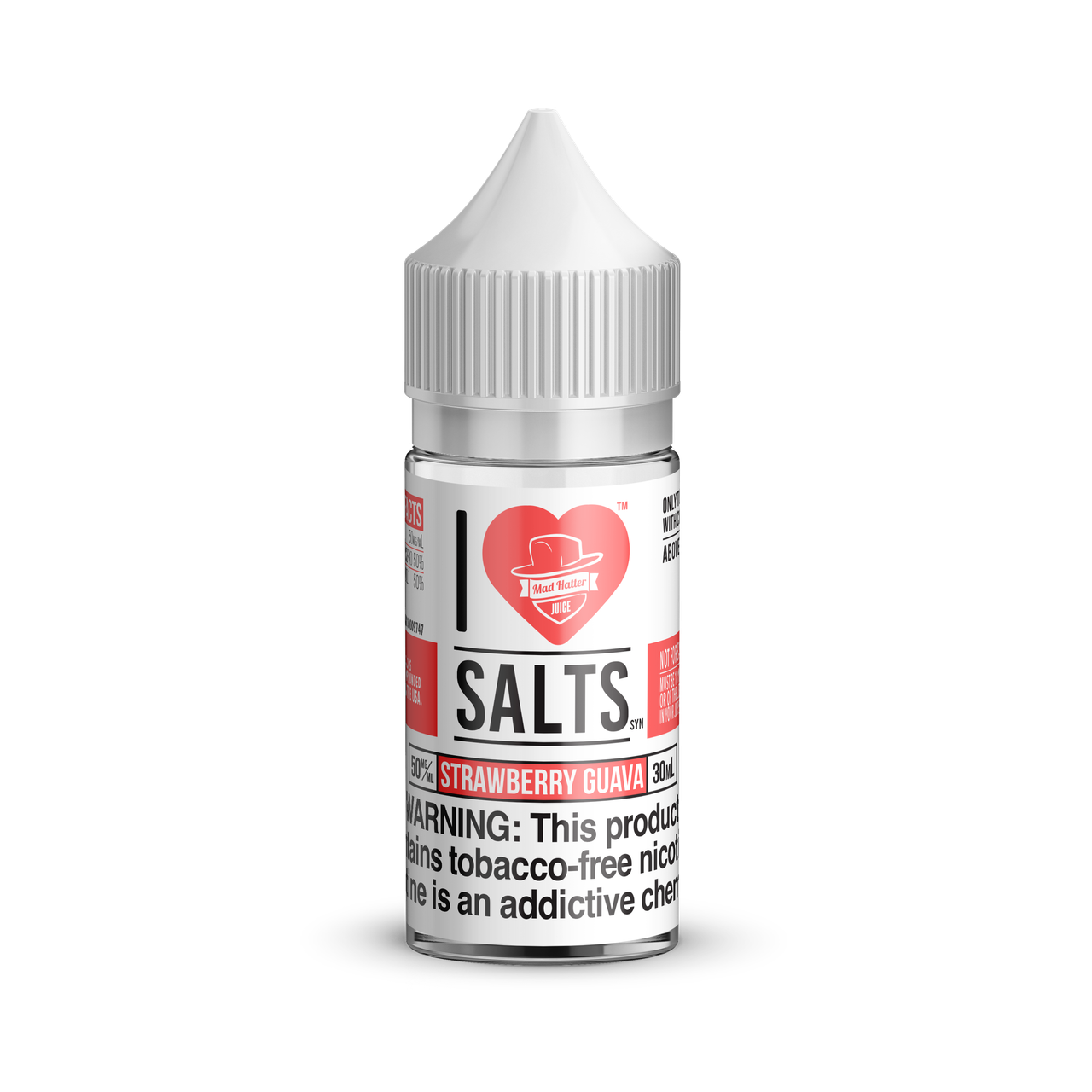 I Love Salts Synthetic Nicotine Salt E-Liquid By Mad Hatter 30ML