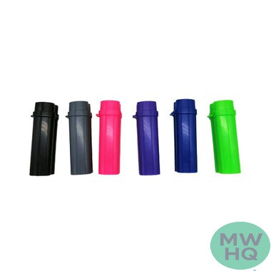 Smokezilla Plastic Lighter & Cig Case - Assorted Colors - Display of 24
