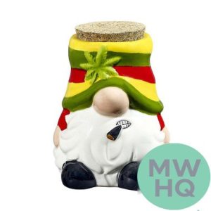 Gnome Ceramic Stash Jar by Fashioncraft