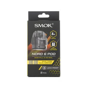 SMOK Nord 6 5ML Refillable Replacement Side-Fill Pod - Pack of 2 (MSRP $10.00)