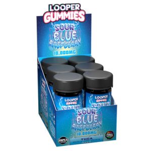 Looper Delta THCA + Delta-9 + HHC + Delta-8 Full Spectrum Gummies 10000MG - 20ct Jar - Display of 6 Jars