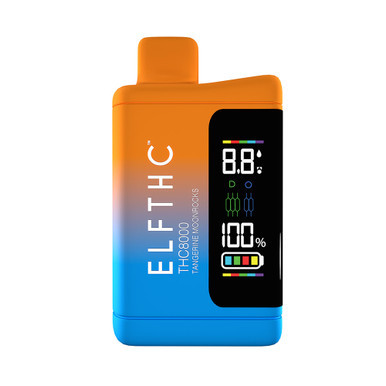 ELFTHC QUANTUM Delta 8 + THCA + THCP Rechargeable Disposable With Digital Screen 8G - Display of 5