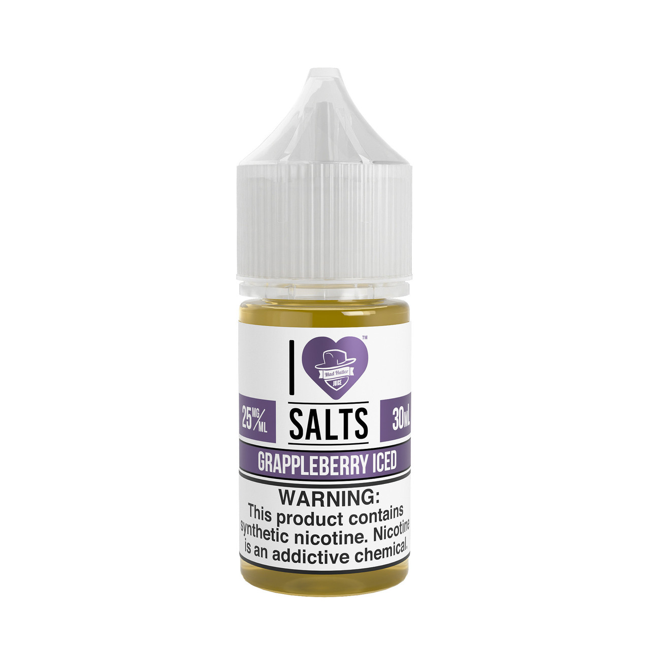 I Love Salts Synthetic Nicotine Salt E-Liquid By Mad Hatter 30ML